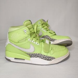 Nike Lime Green and Gray Sneakers